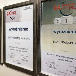 SKAT Transport mit einer weiteren Auszeichnung
