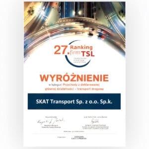 SKAT with distinction in the 27th ranking of TSL companies